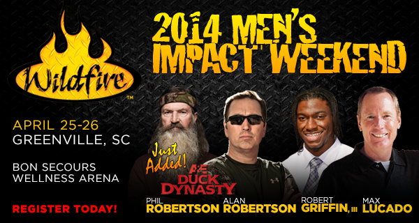 Wildfire 2014 Men's Impact Weekend in Greenville South Carolina
